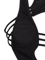 Custom Black High Waisted Bikini Shorts