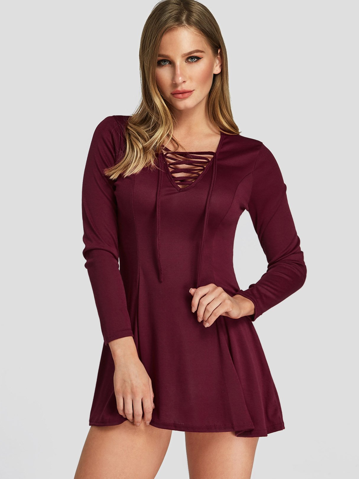 ODM Ladies 3/4 Sleeve Mini Dress
