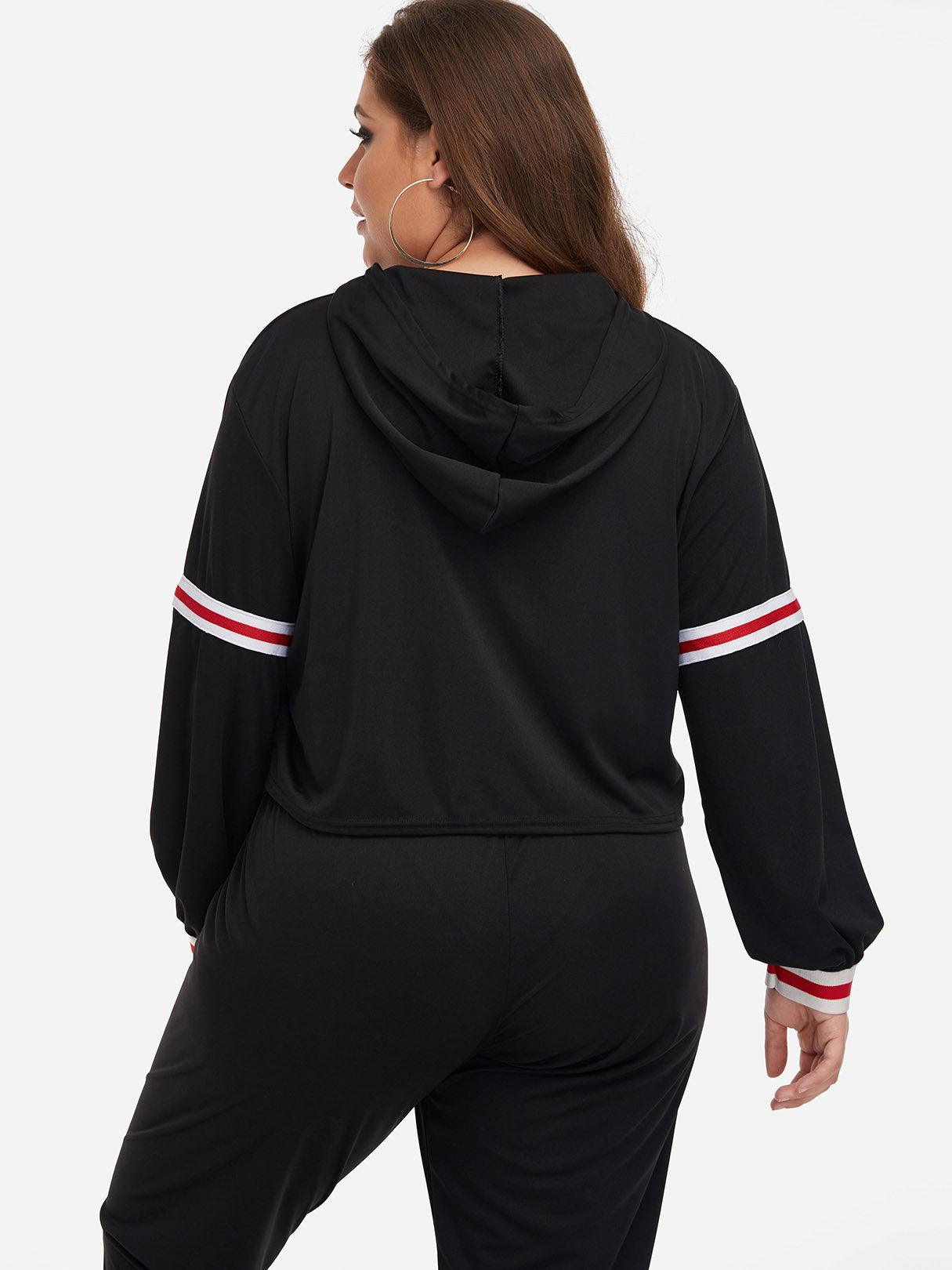 NEW FEELING Womens Black Plus Size Tops