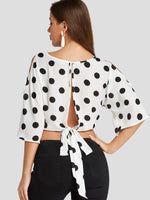 ODM Ladies Half Sleeve Crop Top