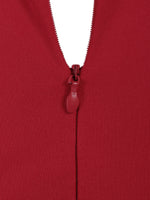 OEM ODM Maroon Velvet Dress
