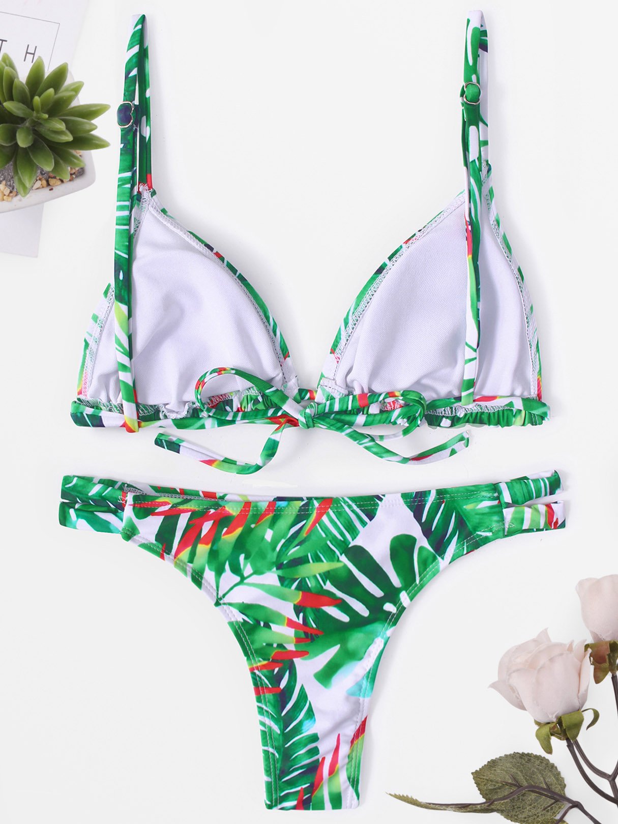NEW FEELING Womens Floral Bikinis