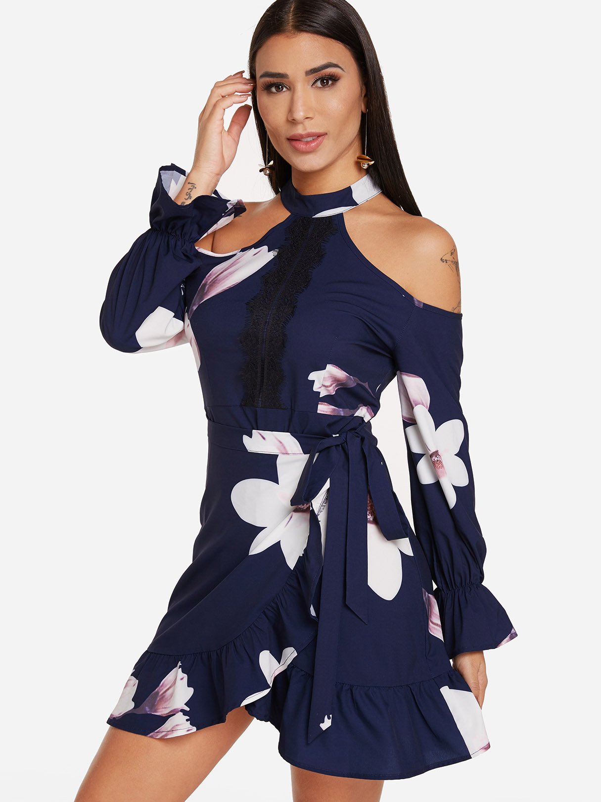 ODM Ladies Long Sleeve Mini Dresses