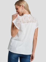 NEW FEELING Womens White T-Shirts