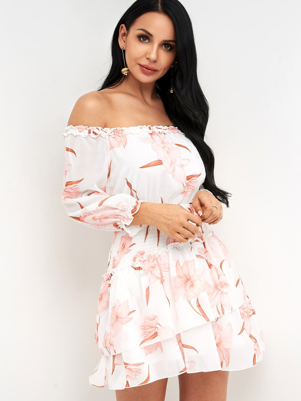 ODM Ladies 3/4 Sleeve Dresses