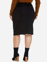 NEW FEELING Womens Black Plus Size Bottoms