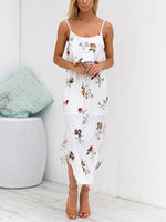 NEW FEELING Womens White Floral Dresses