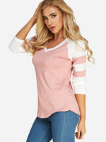 NEW FEELING Womens Pink T-Shirts