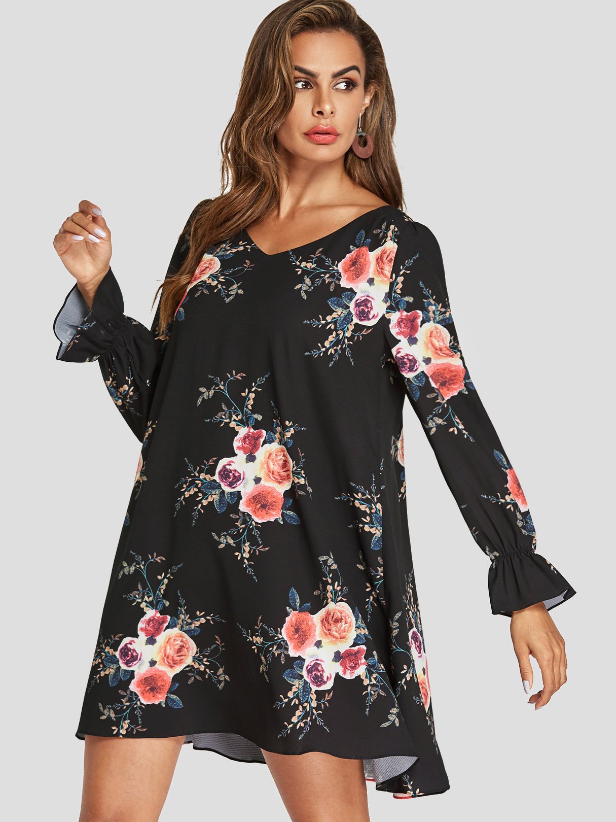 ODM Ladies Long Sleeve Mini Dress