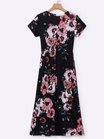 OEM ODM Womens Navy Floral Dresses