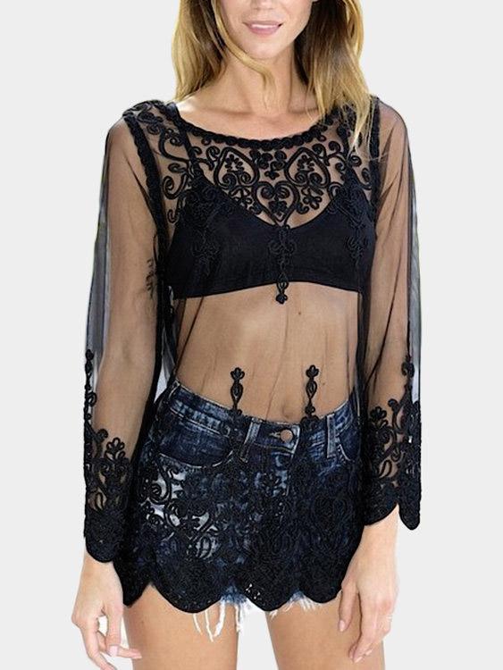 OEM Ladies Black Blouses