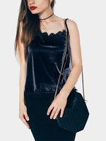 NEW FEELING Womens Navy Blue Camis
