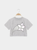 Wholesale Round Neck Printed Grey T-Shirts