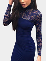 NEW FEELING Womens Navy Midi Dresses