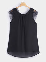 NEW FEELING Womens Black T-Shirts