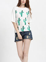 OEM Ladies White T-Shirts