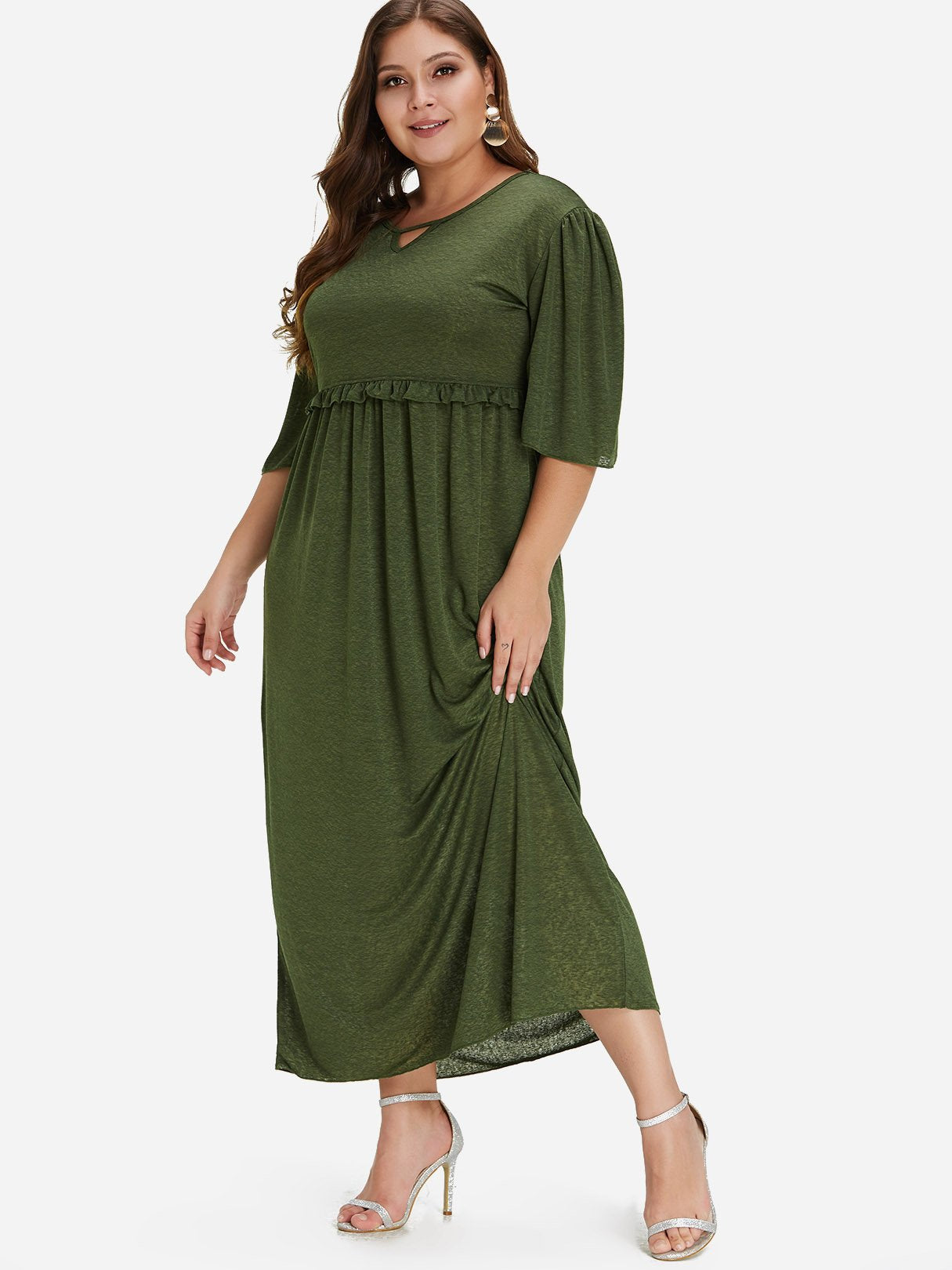 OEM ODM Ladies Turmeric Plus Size Dresses