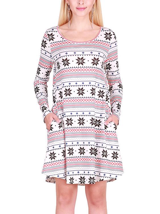 ODM Ladies Long Sleeve Casual Dresses