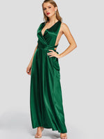 OEM Ladies Green Maxi Dresses