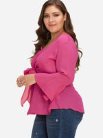 OEM Ladies Rose Plus Size Tops