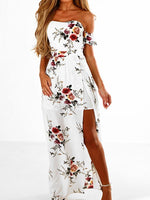 OEM Ladies Ivory Floral Dresses