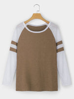NEW FEELING Womens Khaki T-Shirts