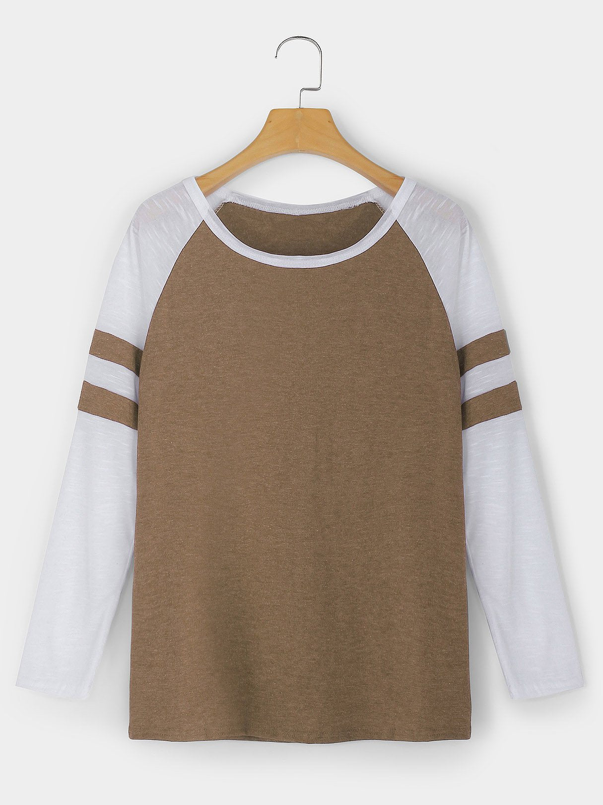 NEW FEELING Womens Khaki T-Shirts