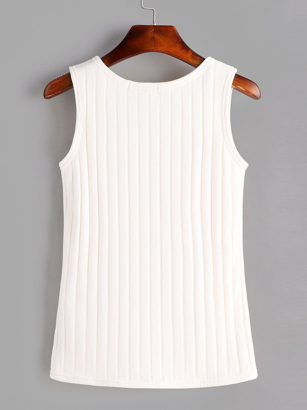 NEW FEELING Womens White Camis