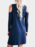 Custom Blue And White Striped Sweater Dress