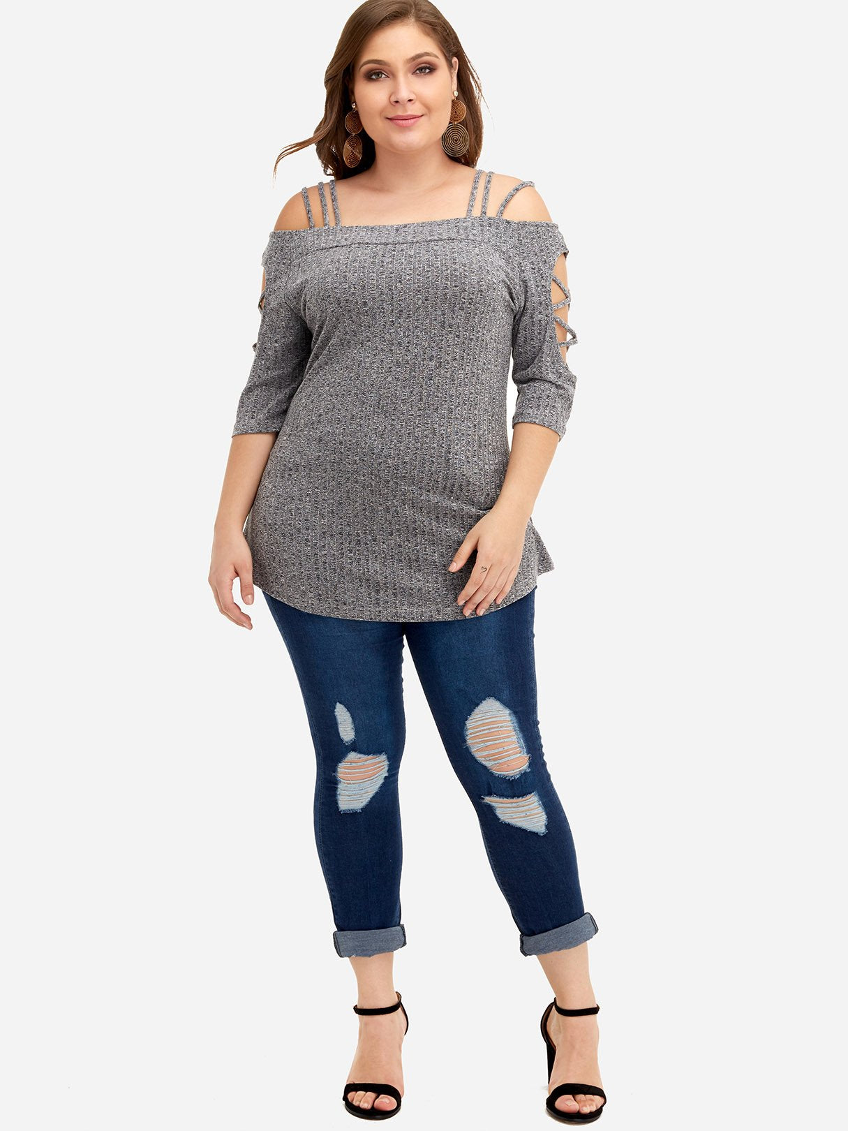 OEM ODM Womens Half Sleeve Plus Size Tops