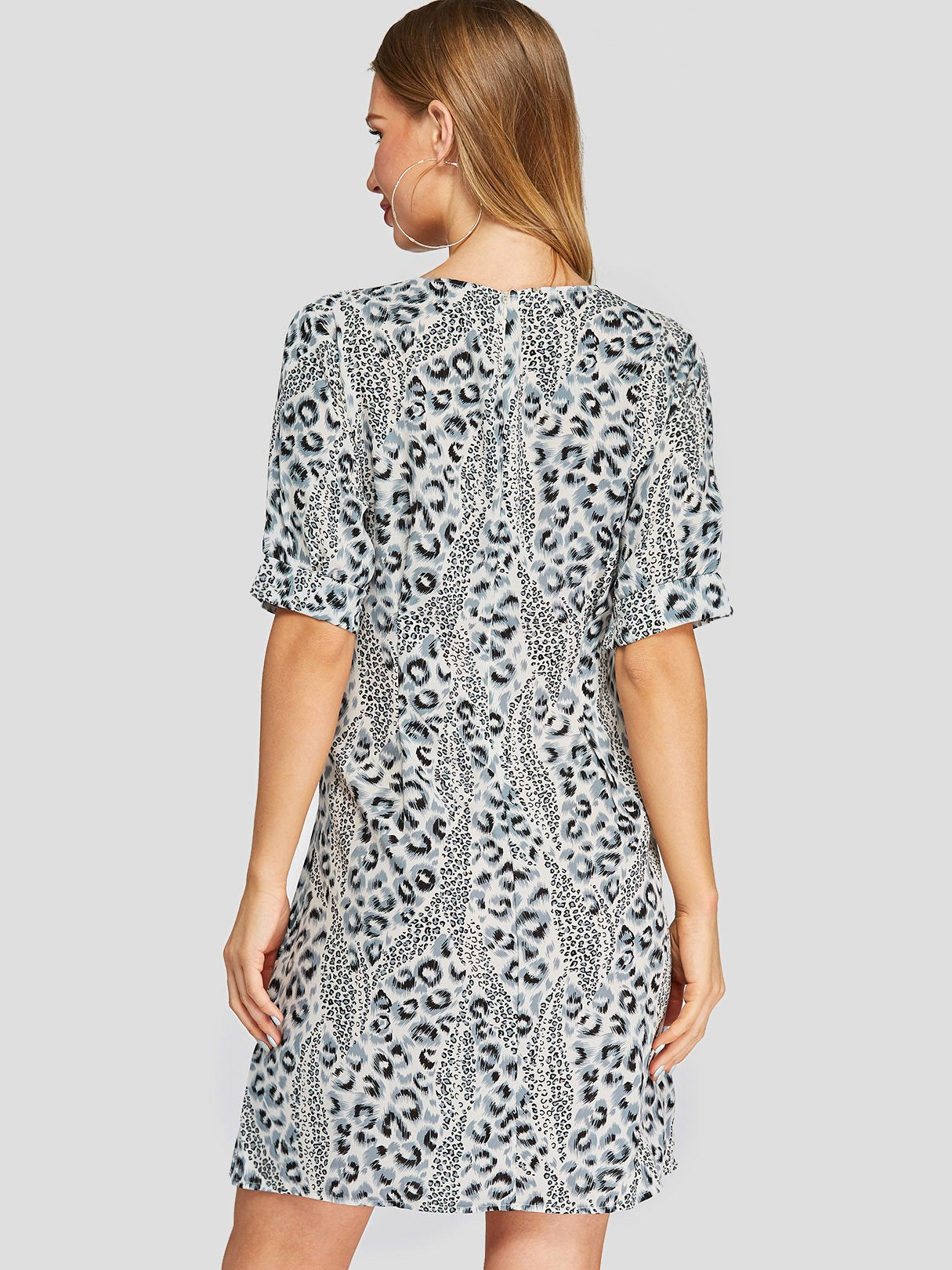 ODM Ladies Short Sleeve Casual Dress