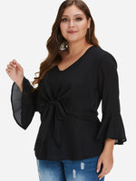 Custom Ladies V-Neck Plus Size Tops