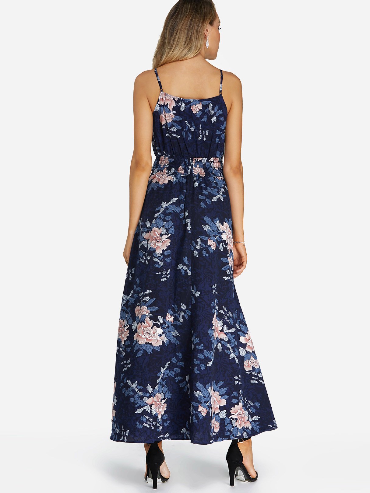 NEW FEELING Womens Navy Floral Dresses
