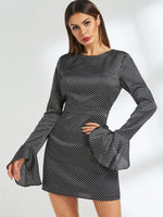 NEW FEELING Womens Black Casual Dresses