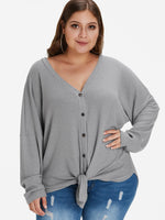 Custom Plus Size Ladies Tops Blouses