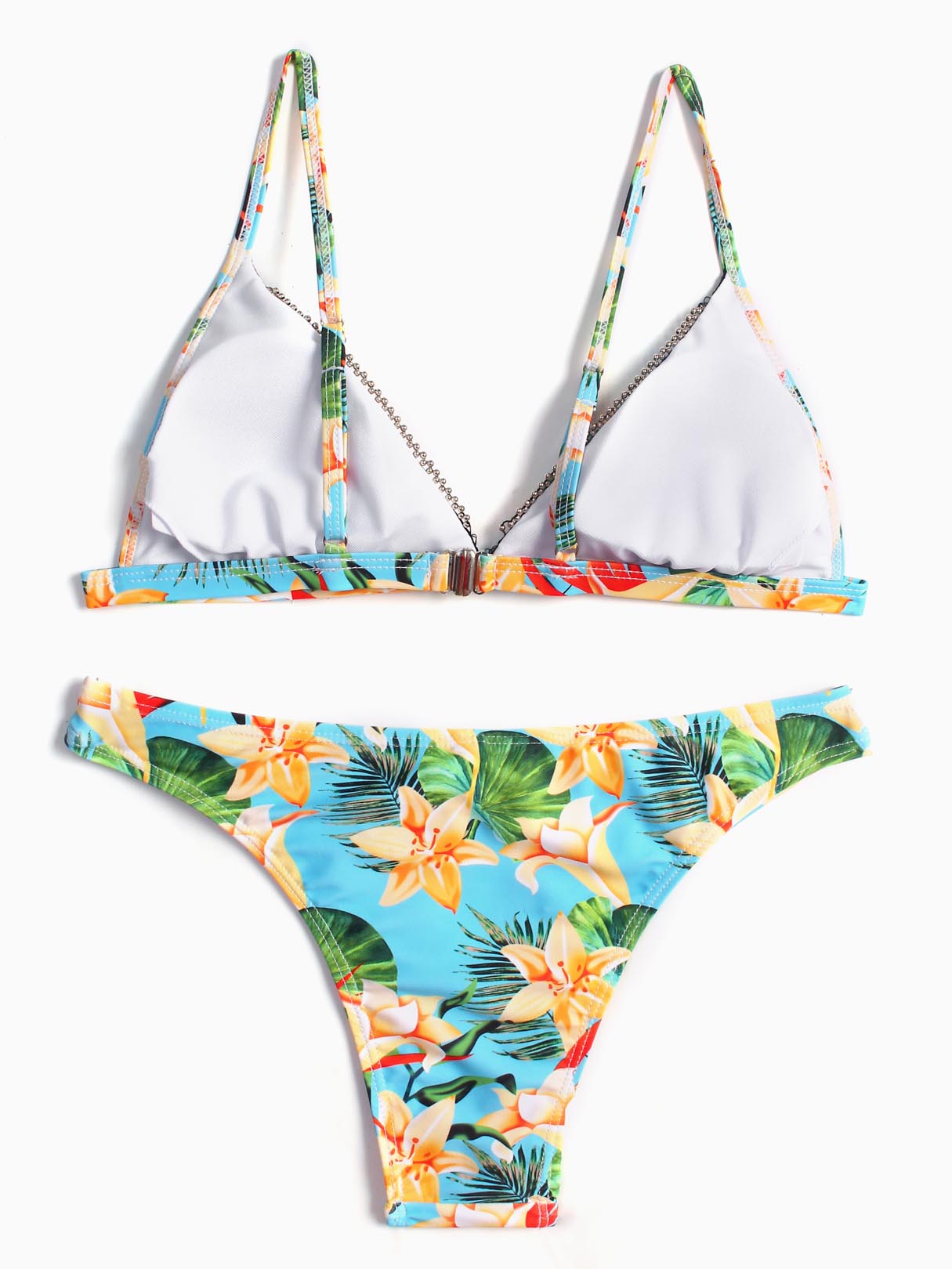 NEW FEELING Womens Floral Bikinis