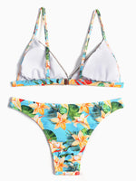NEW FEELING Womens Floral Bikinis