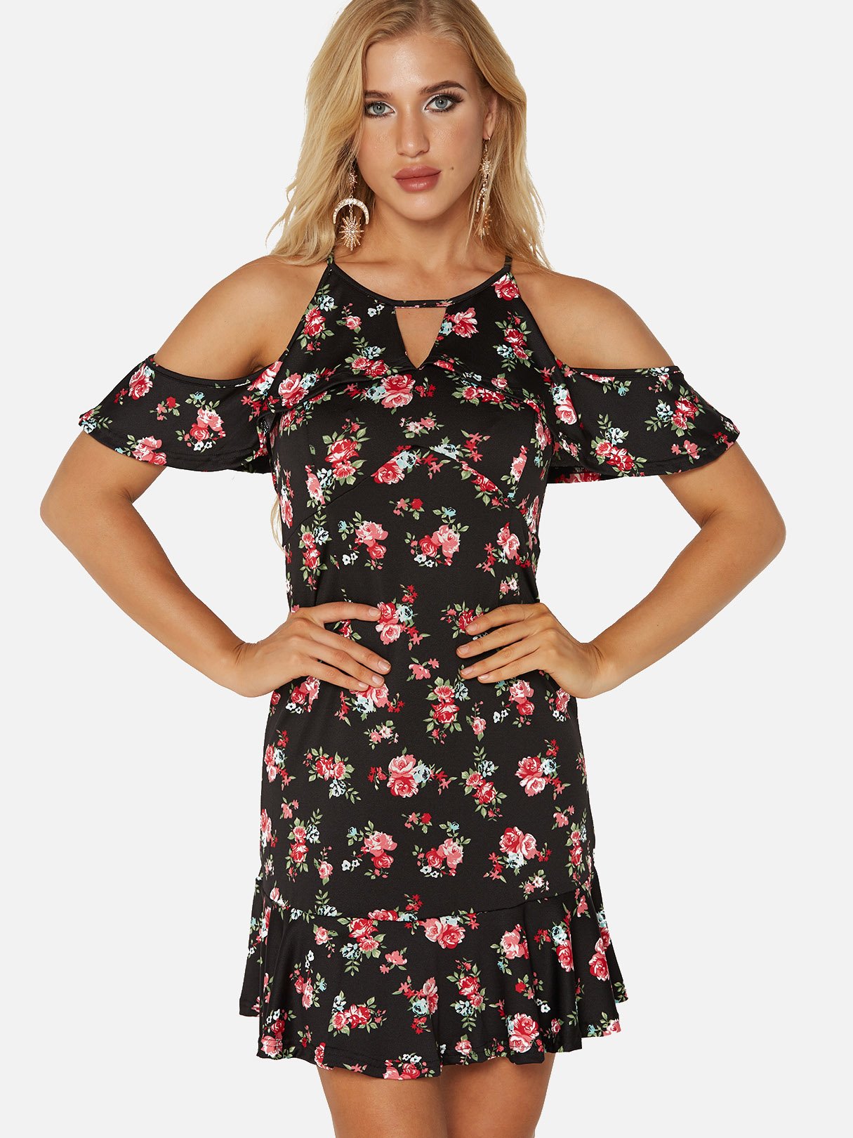 ODM Ladies Short Sleeve Mini Dress