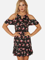 ODM Ladies Short Sleeve Mini Dress
