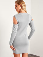 NEW FEELING Womens Grey Casual Dresses