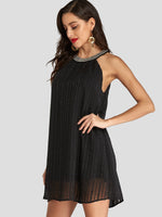 OEM Ladies Black Mini Dresses