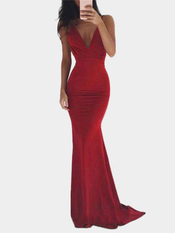 OEM ODM Womens Red Maxi Dresses