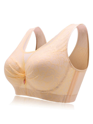 Wholesale Plus Size Mesh Lace Insert Full Up Bra With Wire