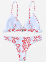 NEW FEELING Womens Floral Bikinis
