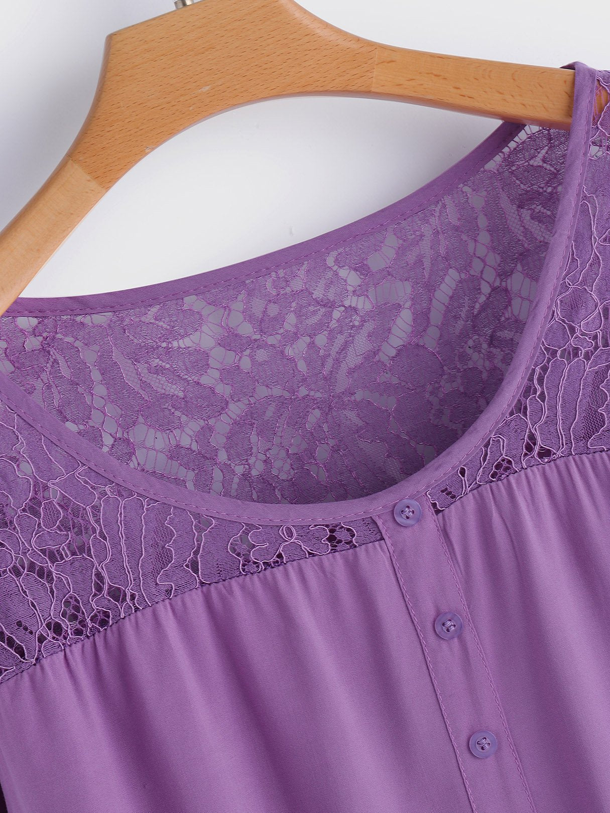 OEM Ladies Purple Plus Size Tops