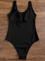 NEW FEELING Womens Black One-Pieces
