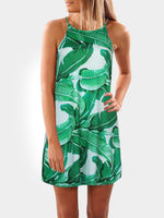 Custom Womens Floral Print Mini Dresses