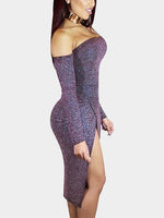 NEW FEELING Womens Purple Sexy Dresses