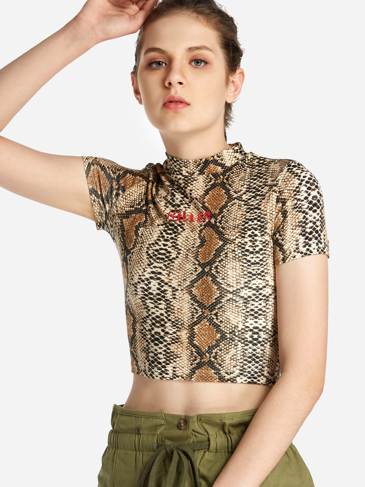 OEM Ladies Khaki T-Shirts