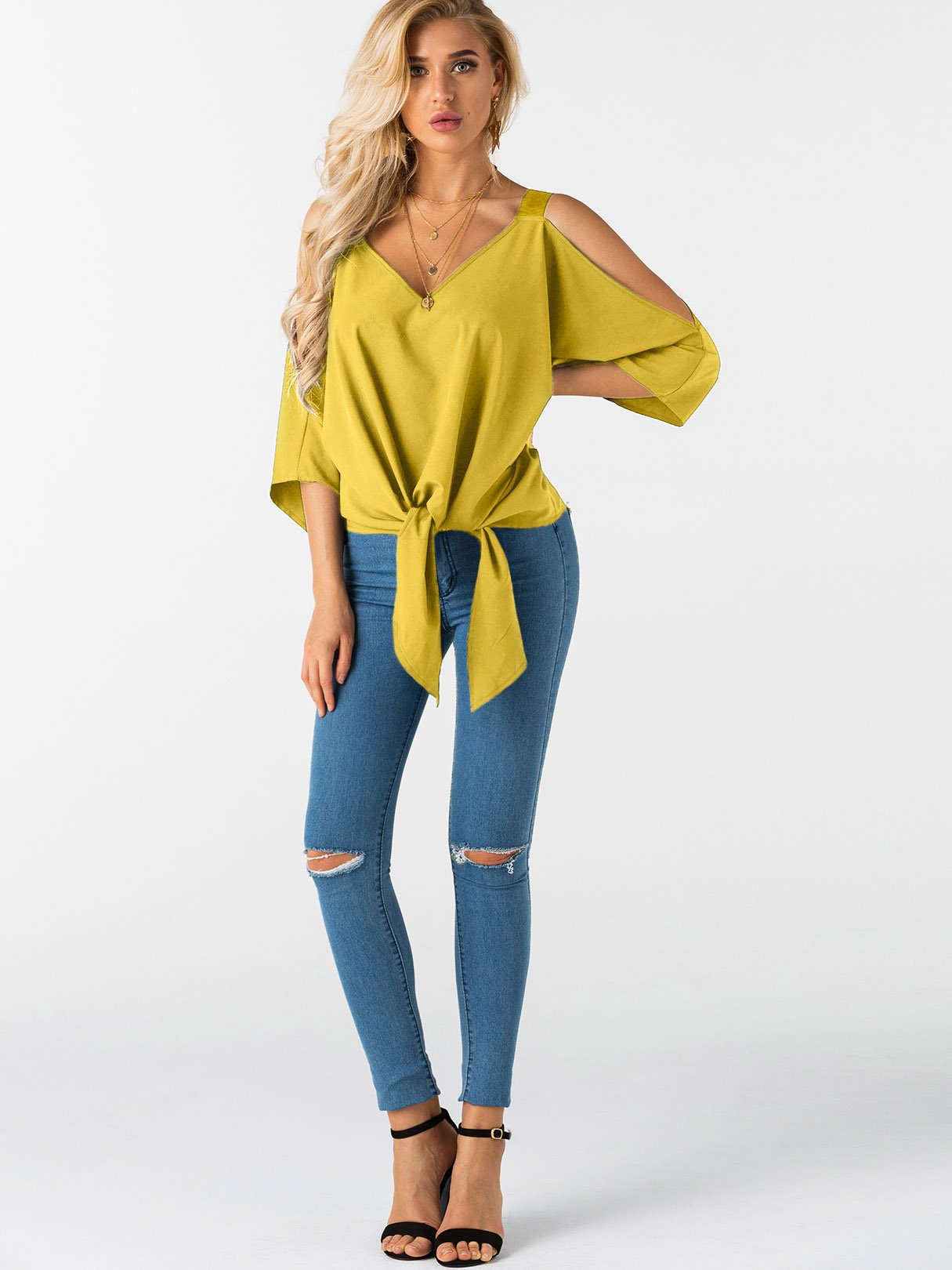 White Long Sleeve Top Ladies